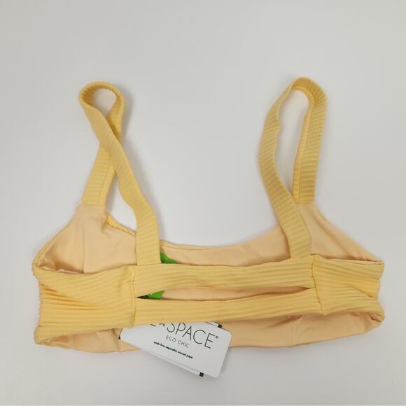 L*Space Jess Bikini Top in Yellow/Orange Size Small NWT - Picture 2 of 4
